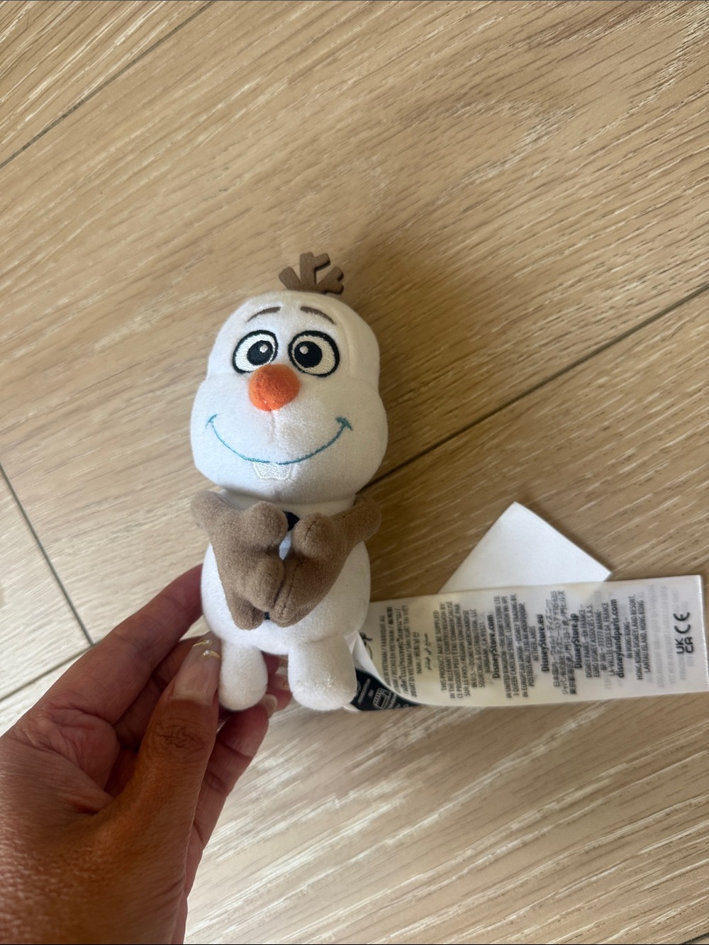 Disney Olaf Plush Bird Toy - White, Brown, Orange